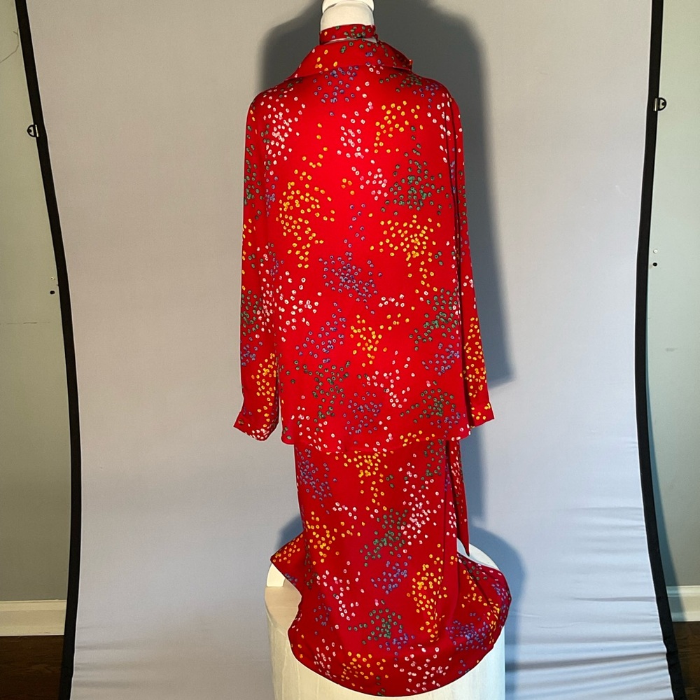 UK Never Fully Dressed Bohochic Vacation 2 piece Wrap Midi Skirt Long Sleeve - Picture 13 of 13